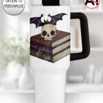 19503 personalised skull books gothic stanley cup 1