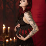 19520 bloodveil back red gothic bag 4