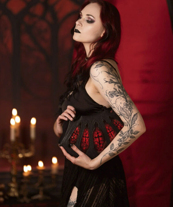 19520 bloodveil back red gothic bag 4