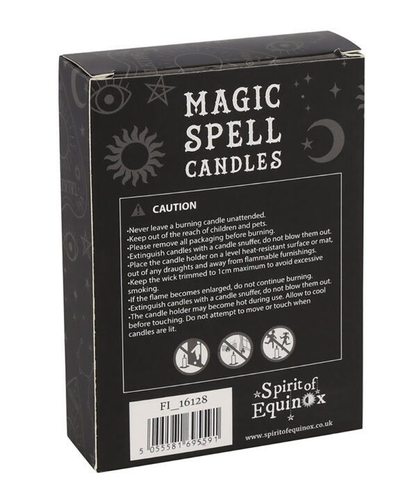black 'protection' magic spell candles set of 12