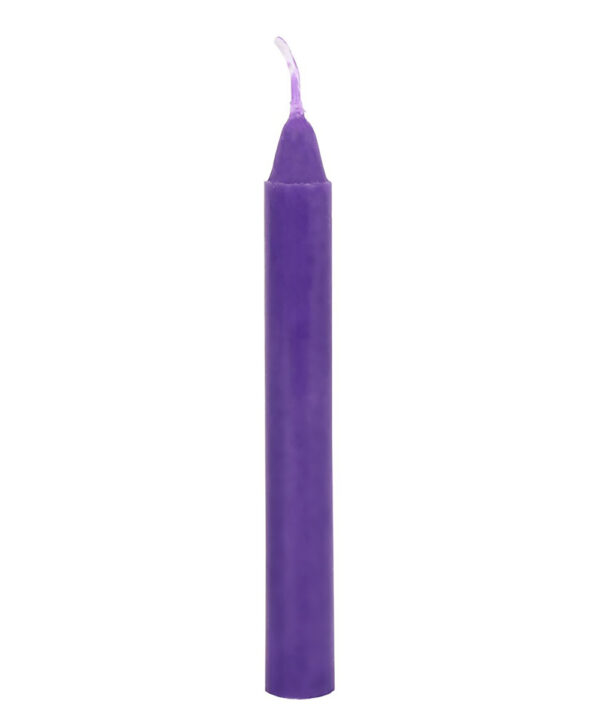 purple 'prosperity' magic spell candles set of 12