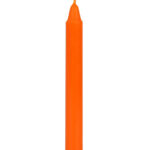 orange 'confidence' magic spell candles set of 12