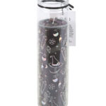 crystal witch jasmine tube candle with amethyst chips