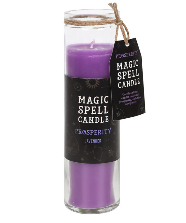 prosperity lavender magic spell tube candle