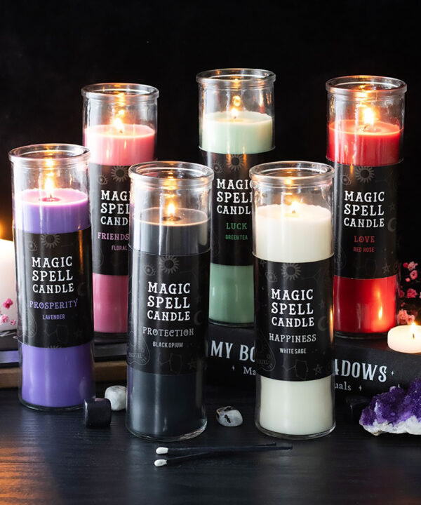 prosperity lavender magic spell tube candle