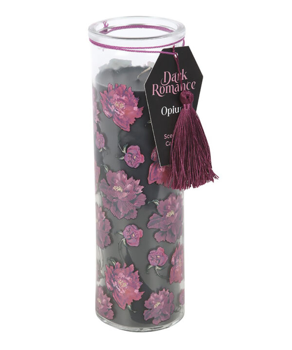 dark romance opium scented tube candle