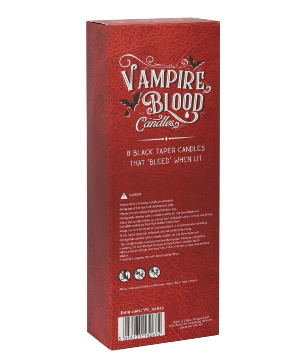 vampire blood taper candles set of 8