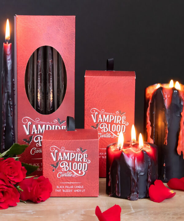 vampire blood taper candles set of 8