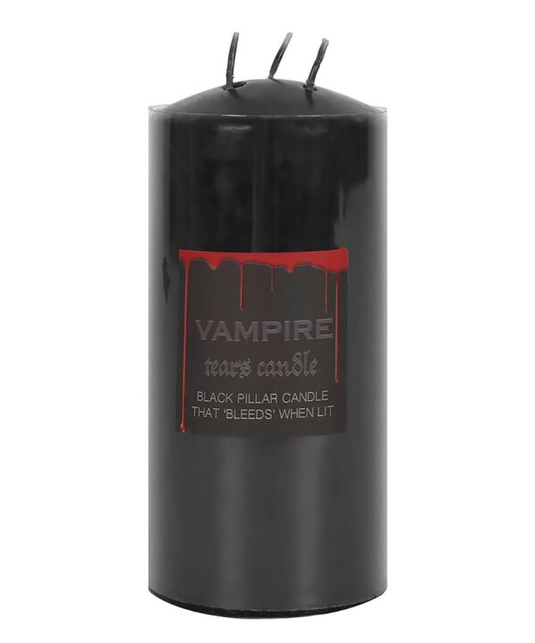 vampire tears large pillar candle