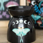 luna moth moon phases oil or wax burner