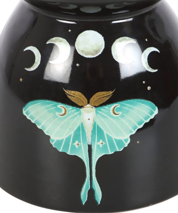 luna moth moon phases oil or wax burner
