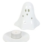 ghost tealight and incense cone holder