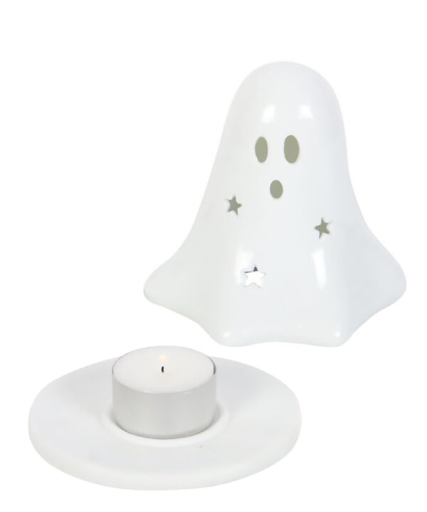 ghost tealight and incense cone holder