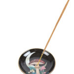 forest mushroom ceramic incense plate