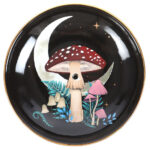 forest mushroom ceramic incense plate