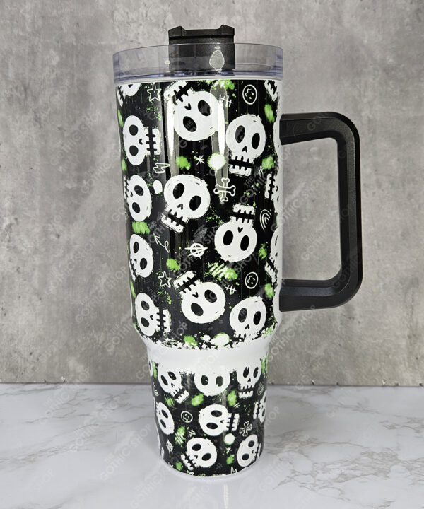 19583 gothic skulls large 40oz tumbler 1