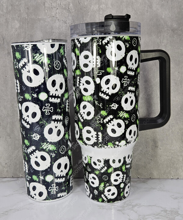 19583 gothic skulls large 40oz tumbler 4
