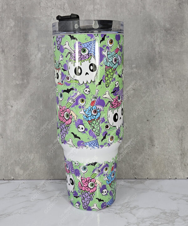 19587 skulls gothic large 40oz tumbler 2