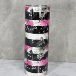 19596 grunge stripes pink gothic 20oz tumbler 1