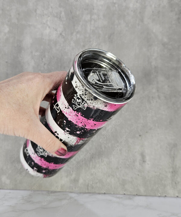 19596 grunge stripes pink gothic 20oz tumbler 3