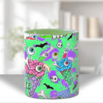 zombie sweet treats mug and/or coaster optional personalised gothic horror gift