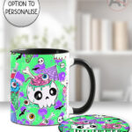 zombie sweet treats mug and/or coaster optional personalised gothic horror gift