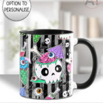 zombie sweet treats mug and/or coaster optional personalised gothic horror gift