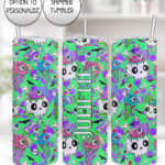 personalised witchy reader skull & books gothic 20oz straight tumbler (copy)