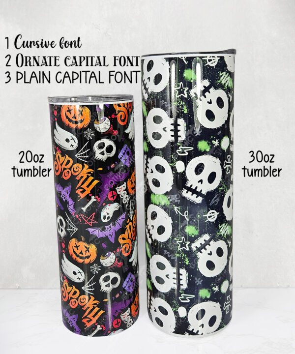 zombie sweet treats straight tumbler optional personalised gothic halloween tumbler