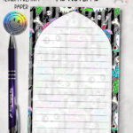 zombie sweet treats notepad optional personalised gothic halloween stationery