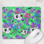 zombie sweet treats mouse mat option to personalise