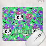 zombie sweet treats mouse mat option to personalise
