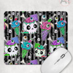 zombie sweet treats mouse mat option to personalise
