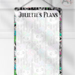 zombie sweet treats gothic planner whiteboard metal sign optional to personalise
