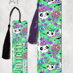 zombie sweet treats gothic metal bookmark option to personalise