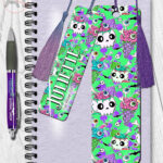 zombie sweet treats gothic metal bookmark option to personalise