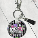 zombie sweet treats round keyring option to personalise
