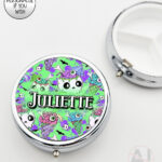 zombie sweet treats gothic round pill box option to personalise