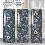 angler skelly fish straight gothic tumbler option to personalise
