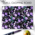 19610 bats floral personalised chopping board 1