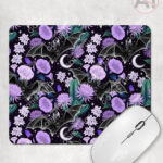 19612 bats floral personalised mousemat 1