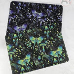 mystic forest moths & mushrooms witchy gothic placemat / coaster