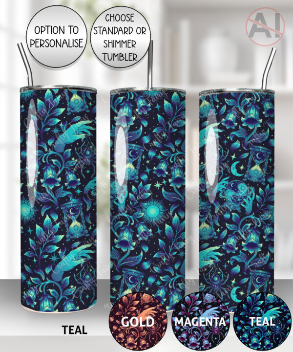 19619 cosmic floral=witchy tumbler 1