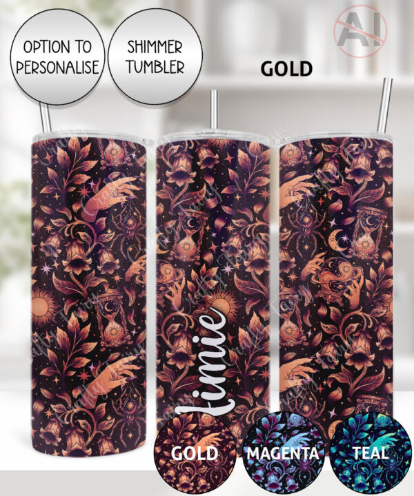 19619 cosmic floral=witchy tumbler 3