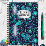 19620 cosmic floral witchy a5 notebooks 2