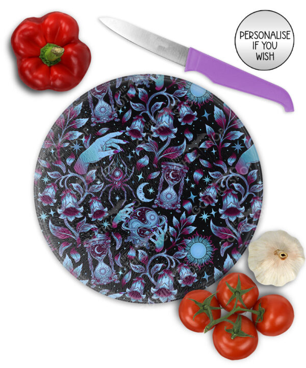 19624 cosmic floral witchy chopping board 3