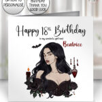 19627 vampire gothic lady birthday card 1