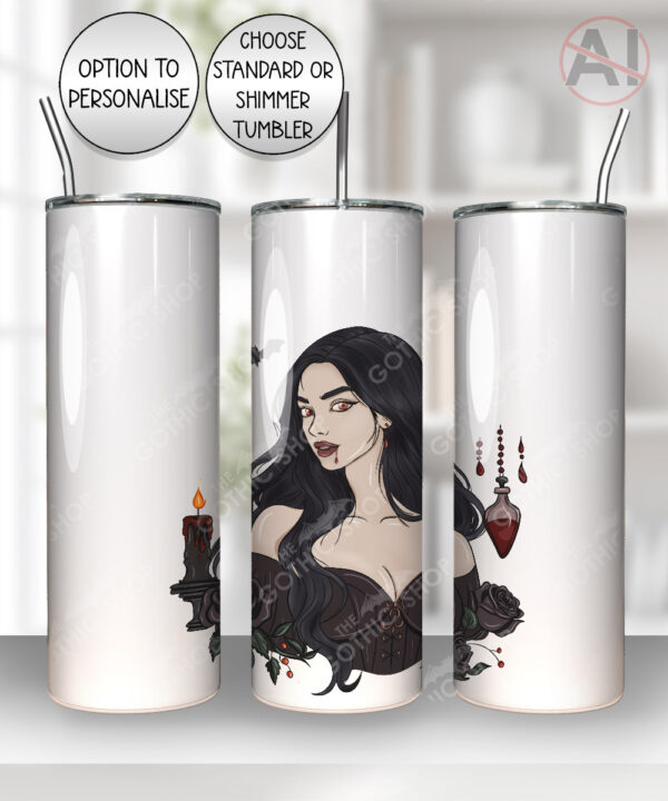 19630 vampire gothic lady tumbler 2