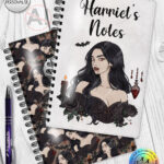 19633 vampire gothic lady a5 notebook 1