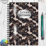 19633 vampire gothic lady a5 notebook 2